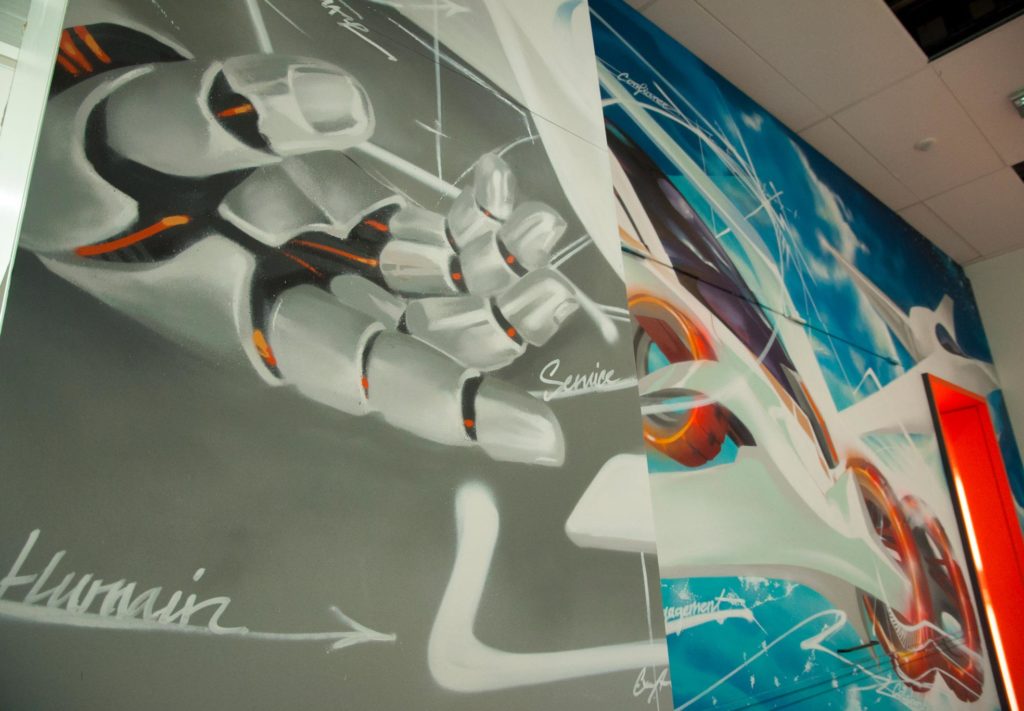 aeroport de paris décor design peinture graff